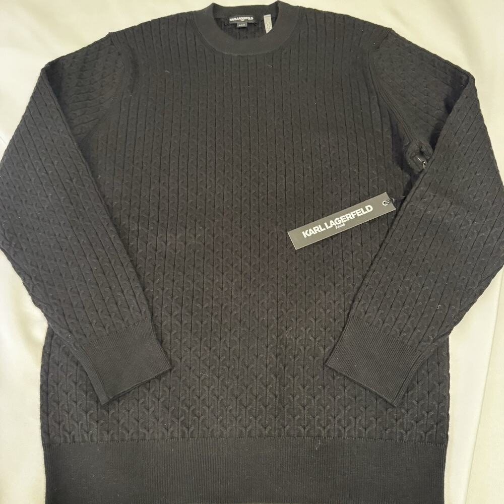 Karl Lagerfeld Paris Men's Geo-Pattern Sweater, Size:Medium, Brand New! Limited!
